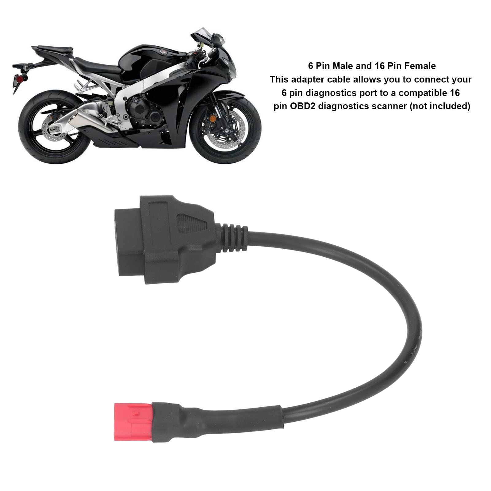 Cavo Adattatore Diagnostico Aramox - Da 6 A 16 Pin OBD2, Per Suzuki E Altri Veicoli - Plug And Play - Foto 8