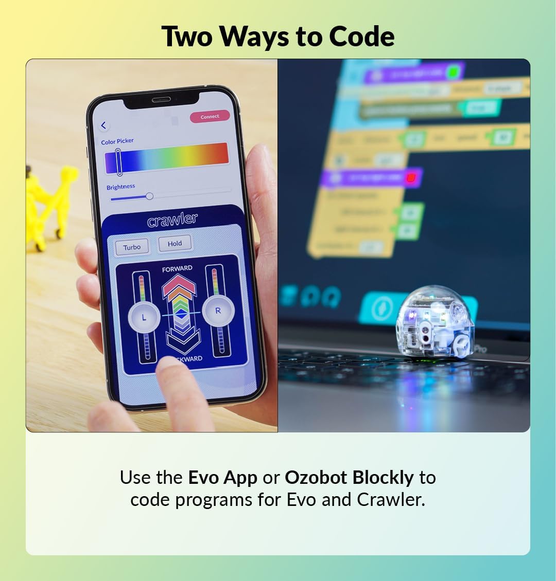 Ozobot Crawler for Evo Robot, Interactive Programming Accessory, Enhances STEM Education, Develops Critical Thinking, Ideal for Kids Ages 8 to 13, Surprise Colors, 6 Kits, Evo Required Not Included