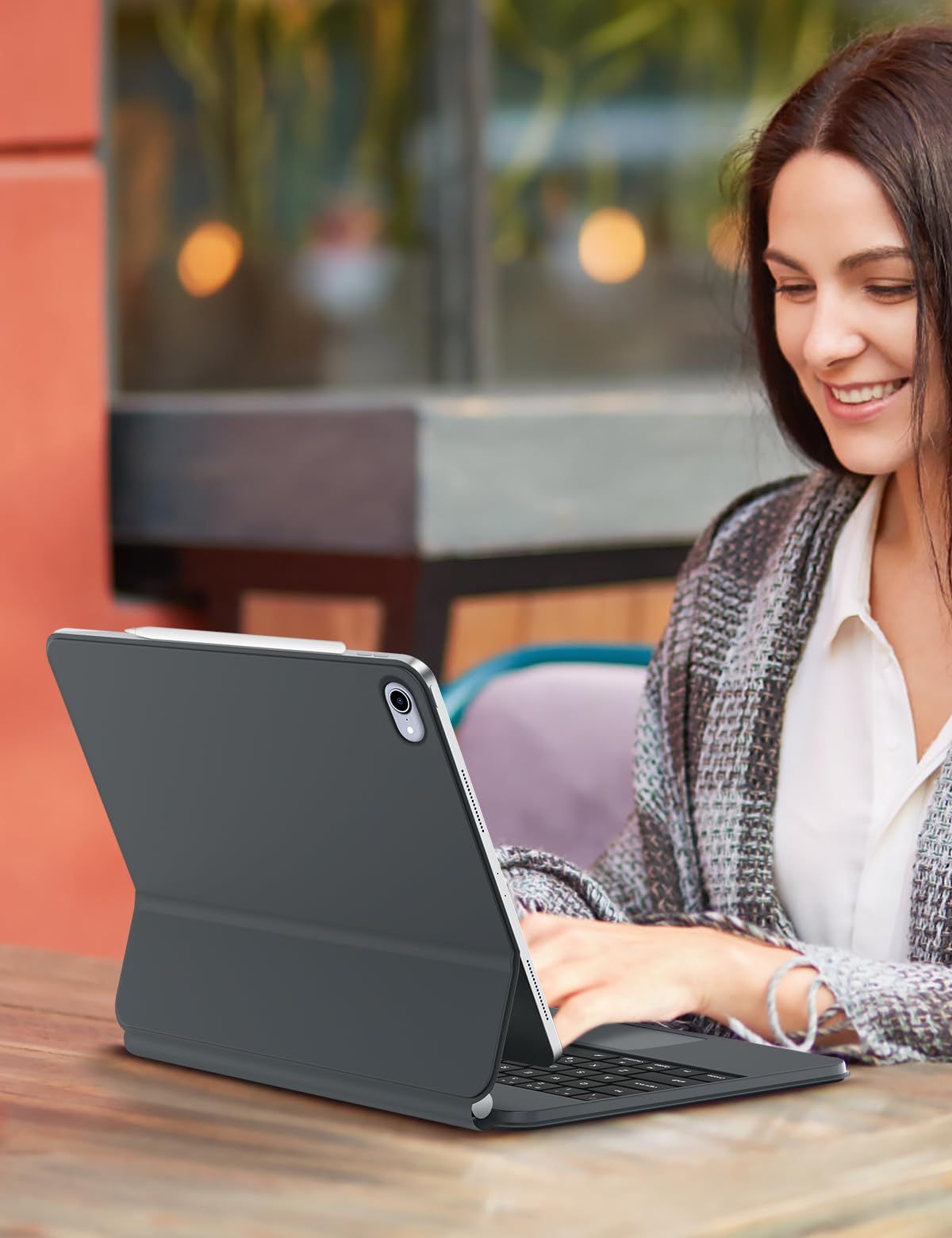 JADEMALL Clavier Avec Trackpad Pour IPad A16 11/10eme Generation 10.9