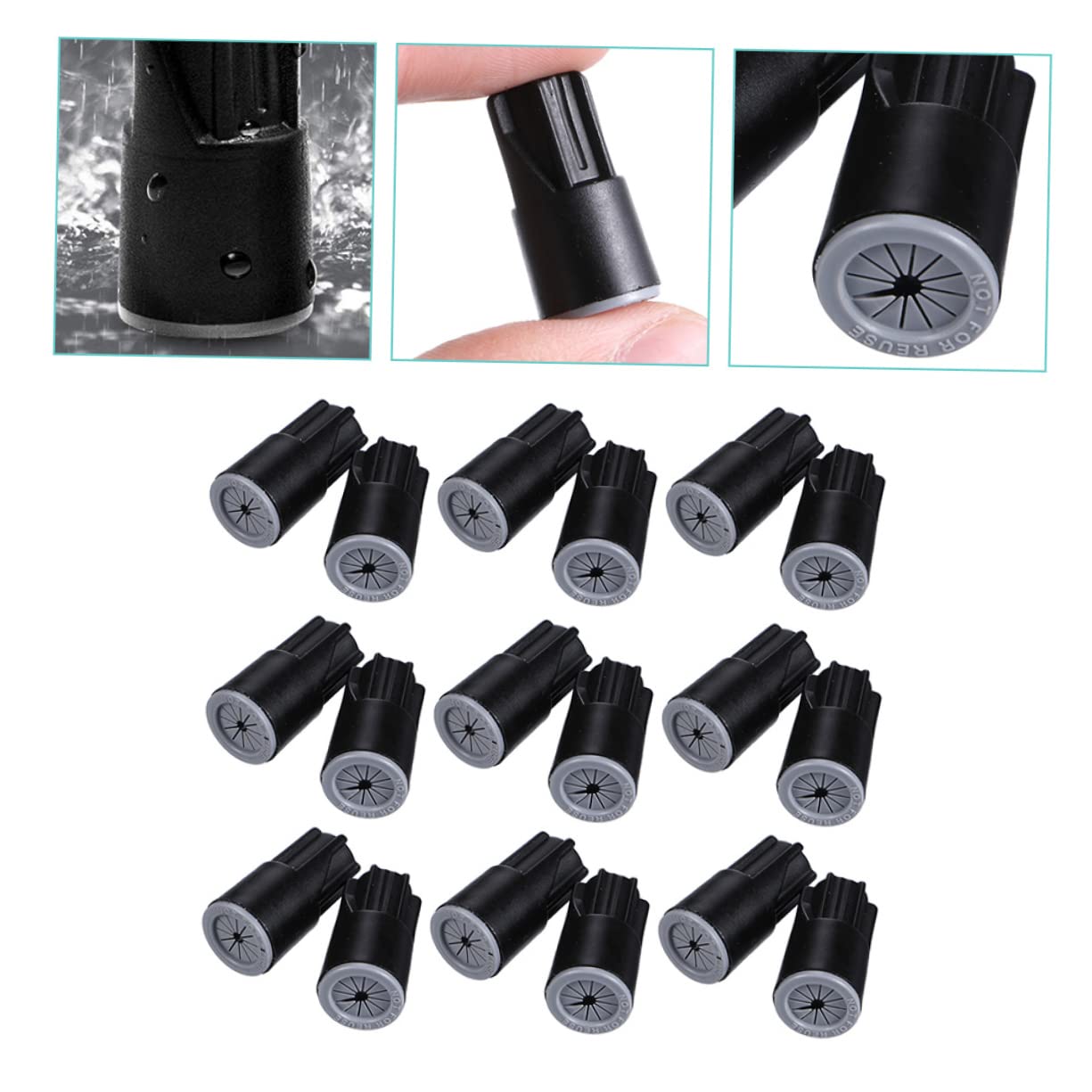 PRETYZOOM 3 Sätze Kabelverbinder Wasserdichte Isolierte Elektrische Klemmen Zubehör Für Die Installation Von Außenbeleuchtung Wasserdichter Kabelverbinder Kabelstecker Für 50 Stück * 3