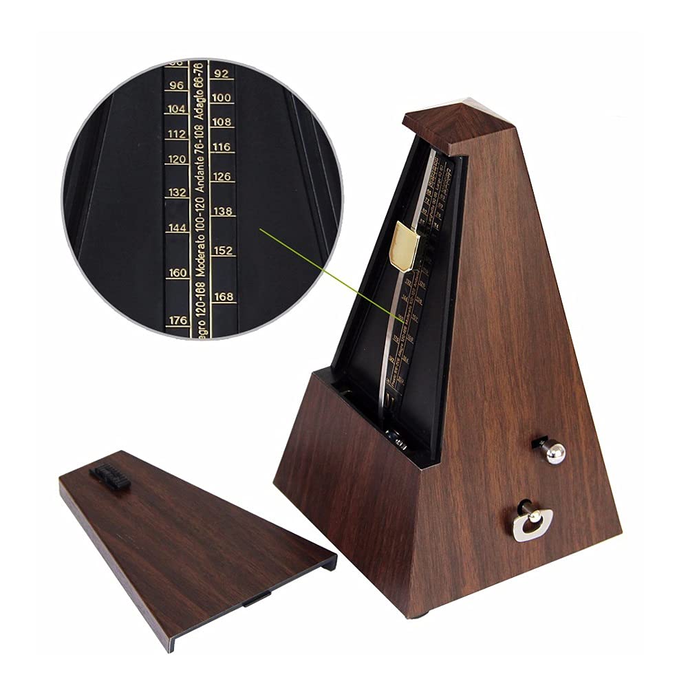 Metrónomo mecánico, Metrónomo de guitarra en línea Péndulo mecánico Mecanico Color madera for guitarra Piano Violín Instrumento musical