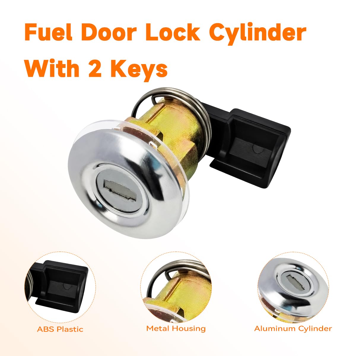 Cylindre De Serrure De Couvercle De Réservoir De Carburant Avec 2