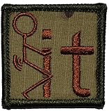F It Symbol 2x2 Morale Patch - Multiple Colors (Multicam with Spice)