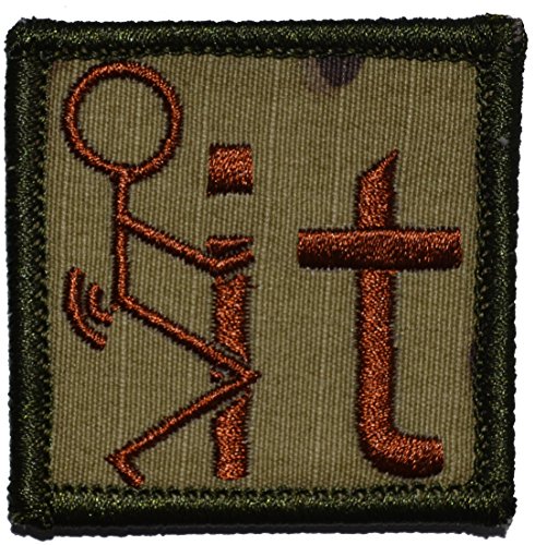 F It Symbol 2x2 Patch - Multiple Colors (Multicam with Spice)