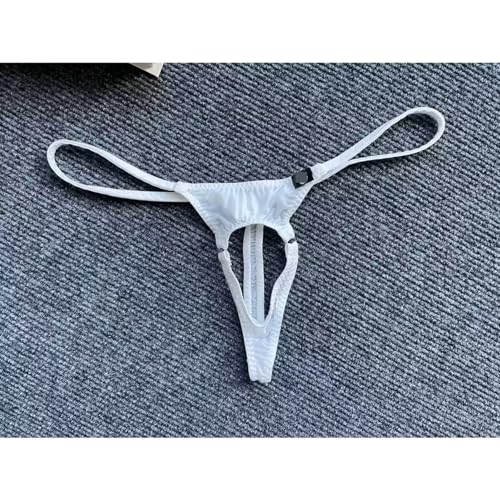 Men's No Cover Ice Silk Thong Underwear - Low Waist, Hollow Out, Elastic, Sexy, Thin Design4