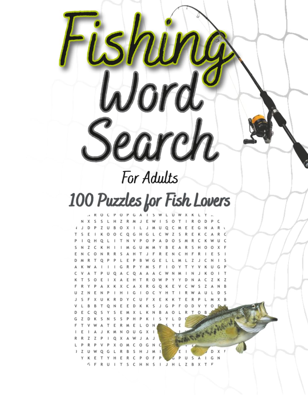 Fishing Word Search for Adults: 100 Puzzles for Fishing Lovers