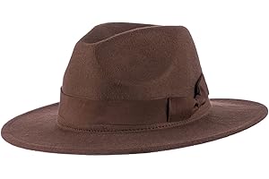 Oppenheimer Costume Men's Wide Brim Felt Fedora Hat