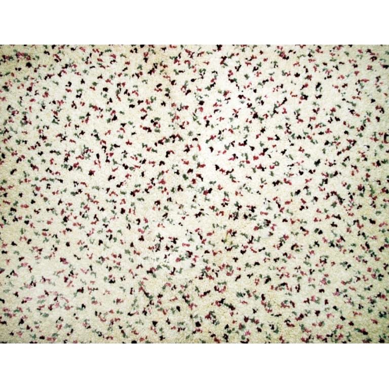 SUALSA Tapis Donia Design Moderne Motif Uni (57 x 110 cm, Ivoire)