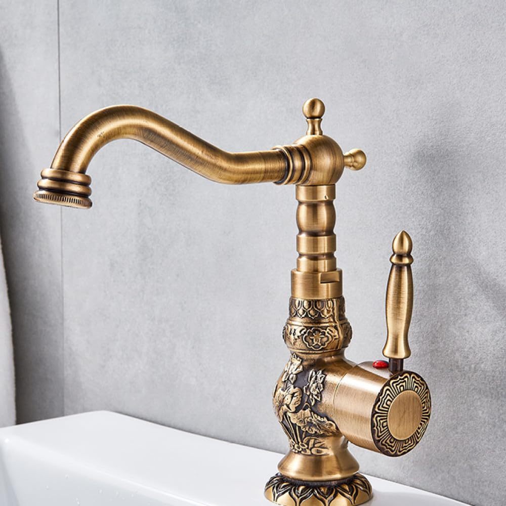 Robinet de salle de bain rétro pour vasque ambiance spa maison