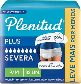 Roupa Íntima Plenitud Proctect Plus - 32 unidades