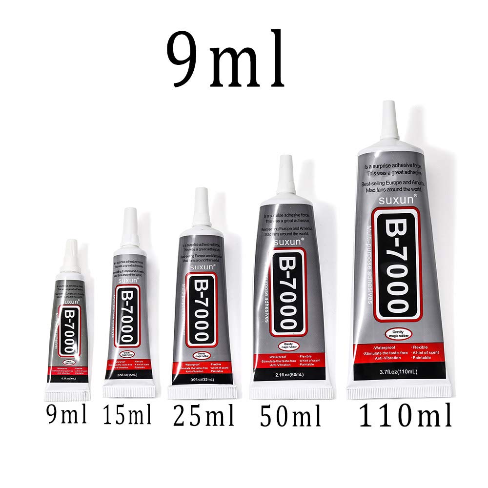 B7000 Glue for Rhinestones Crystal Adhesive Jewelry 9ml 15ml 25ml Needles Epoxy Resin DIY Jewelry Crafts Glass Supplies (9ml)
