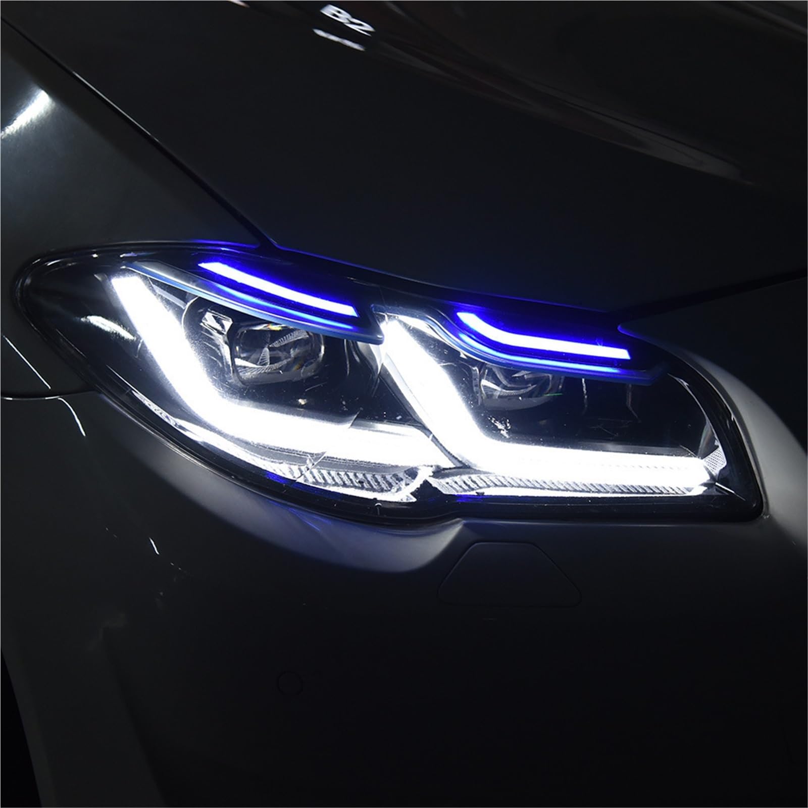 2 fari Anteriori per BMW F10 F18 2010-2017 M5 520i 520d 530i 530d Accessori Auto Luci Gruppo fari Anteriori Senza Funzione AFS (, Guida a Destra, 14-17)