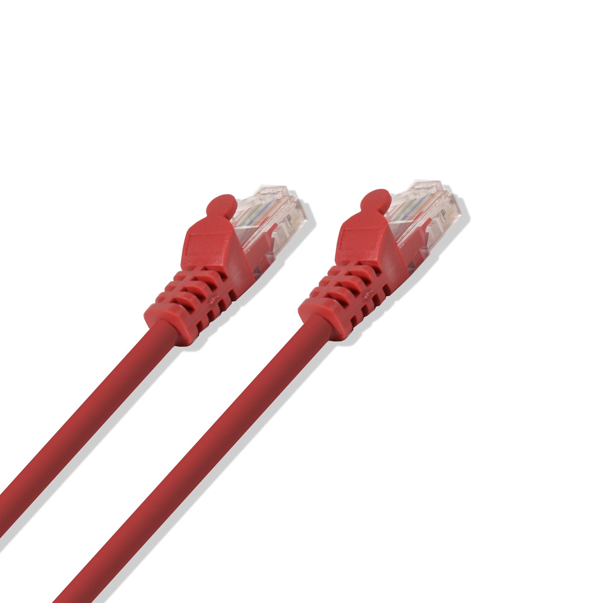 LOGICO Cat-5e UTP Ethernet Network Cable RJ45 LAN Wire Red 3FT