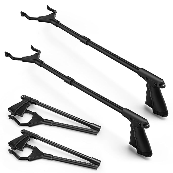 Litter Picker Grabber With Magnetic, 32 "Foldable Reacher Grabber Tool