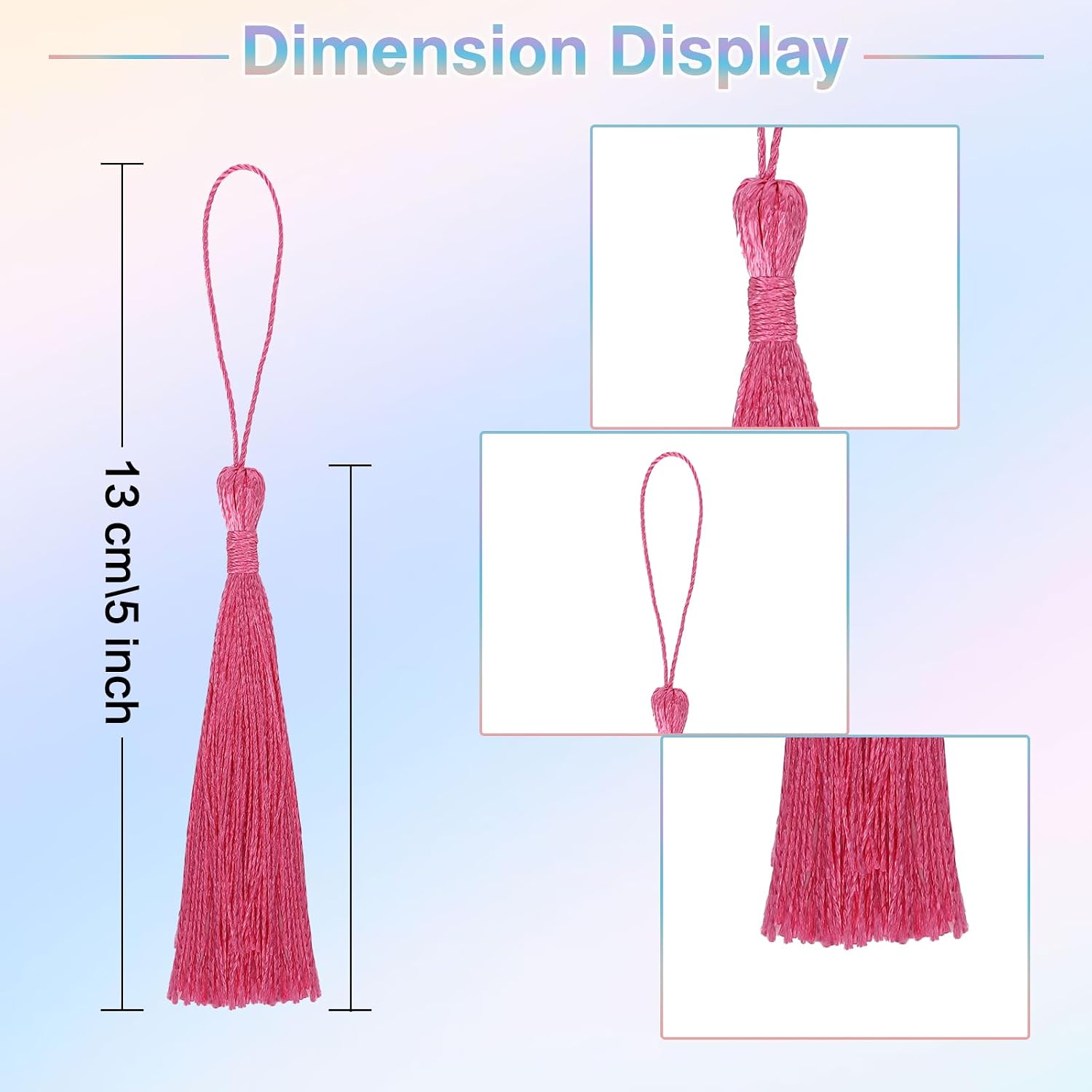 Tassels, Axlksia 120 Pcs Bookmark Tassels, Silky Handmade Soft Mini Tassles with Loops for Crafts, Bookmarks, and Jewelry Making (30 Colors, 4 Pcs of Each)