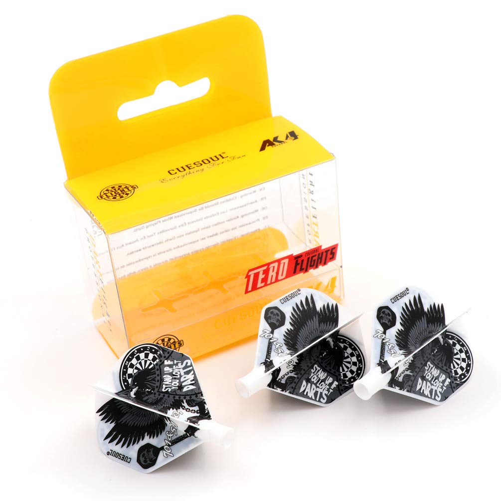 CUESOUL TERO AK4 Dart Flights Standard,Slim,Kite,Diamond,Shield,3er Set