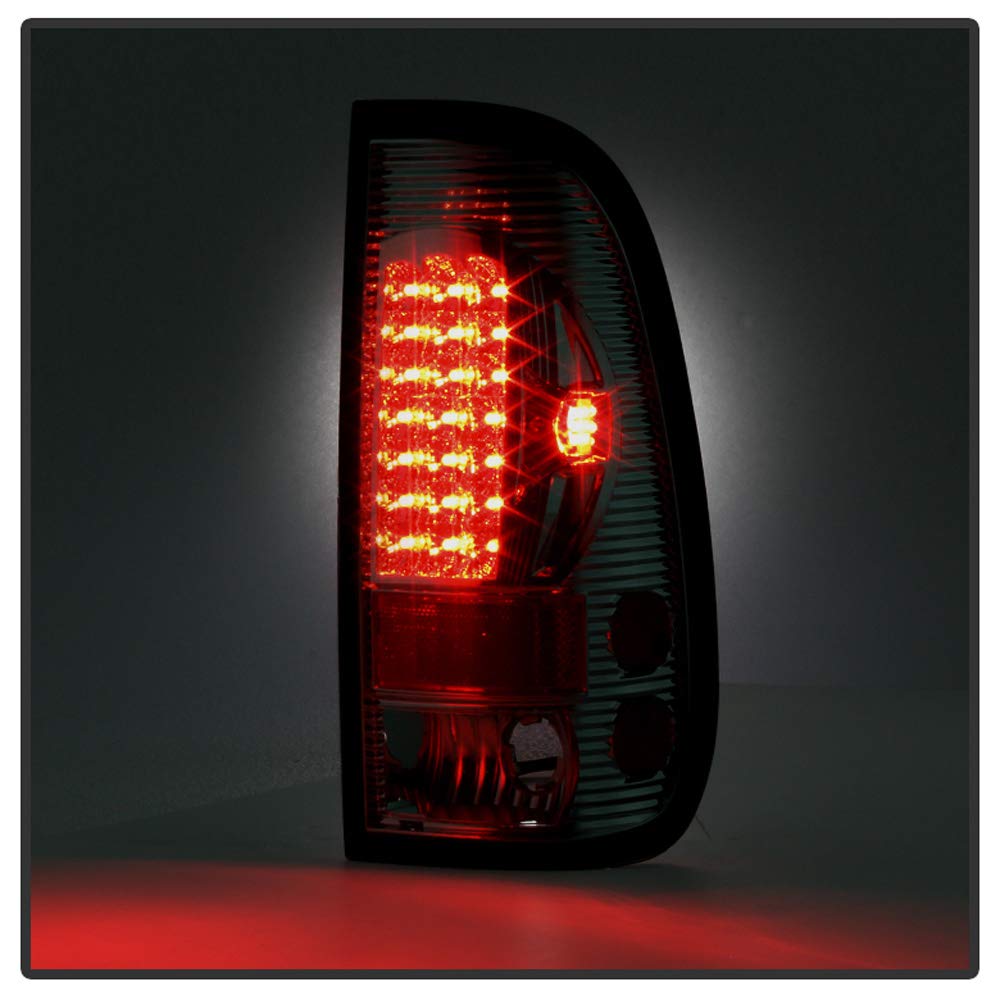 Black Smoke LED Taillights For 97-03 F150 & 99-07 F250/F350 Super Duty – Pair