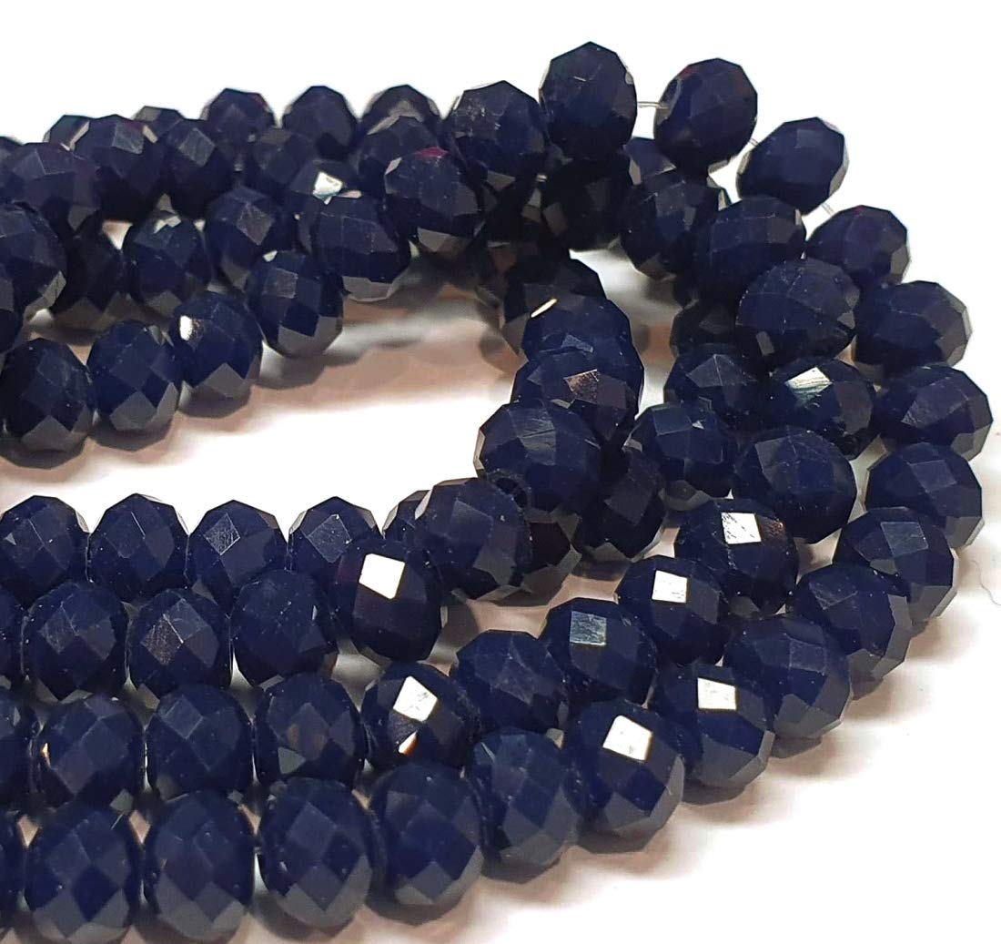 Perle Rouge Perles De Verre Tchèque, En Cristal CZ De Bohême, Rondes, à Facettes, 4/6/8/10 Mm, Bleu Cobalt AB, 4 X 3 Mm Perles En Verre Pour Collier