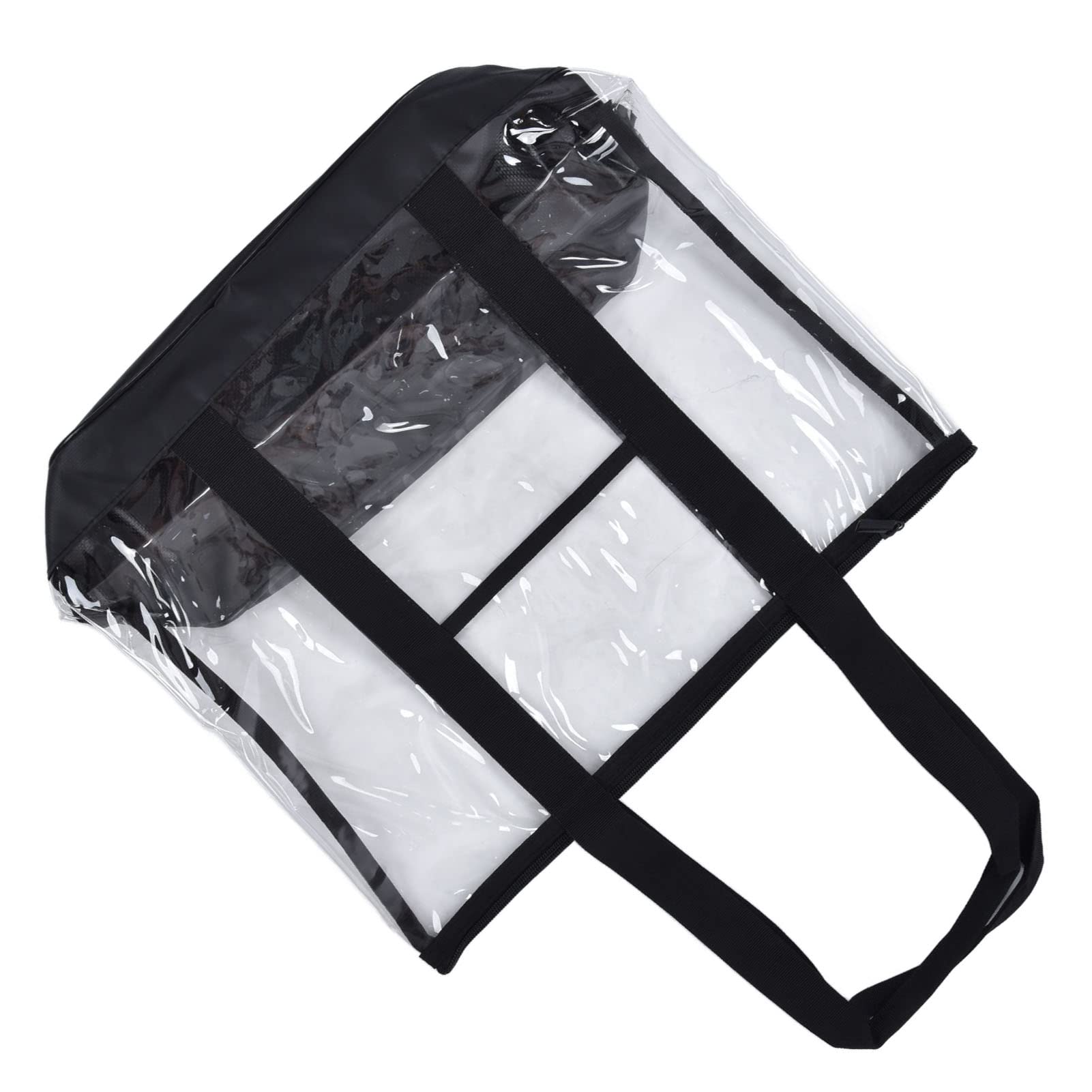 Borsa a Tracolla Trasparente, Grande Borsa da Viaggio in PVC Impermeabile con Multiple Tasche 43x20x39 cm per Spiaggia, Palestra e Shopping Uomo Donna