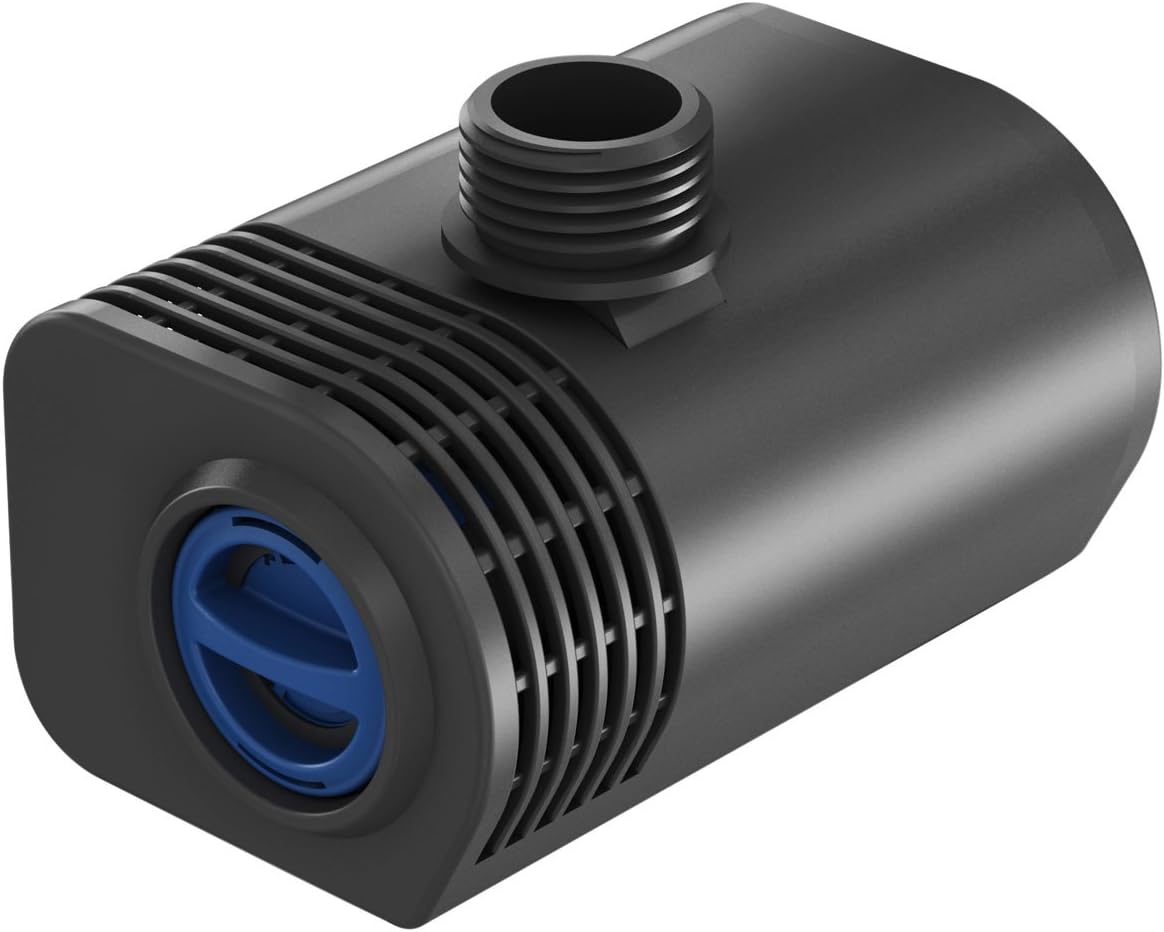 Compact Black Submersible Fountain Pump with Adjustable Flow