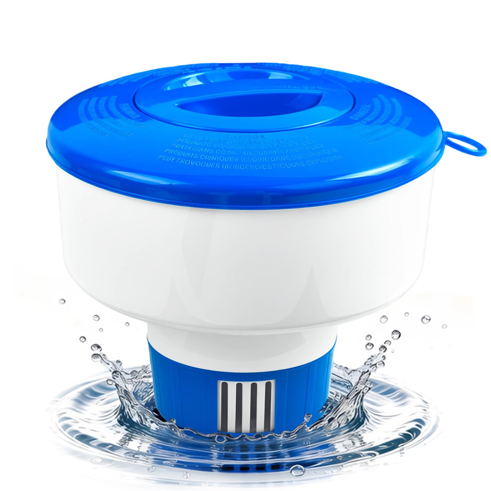 Dosificador Cloro Piscina Flotante, Dispensador Cloro Piscina, Flotador Cloro Piscina, Dispensador Quimico Piscina, Dispensador de Cloro para Piscinas, Spas,Jacuzzis y Parques Acuáticos (B)