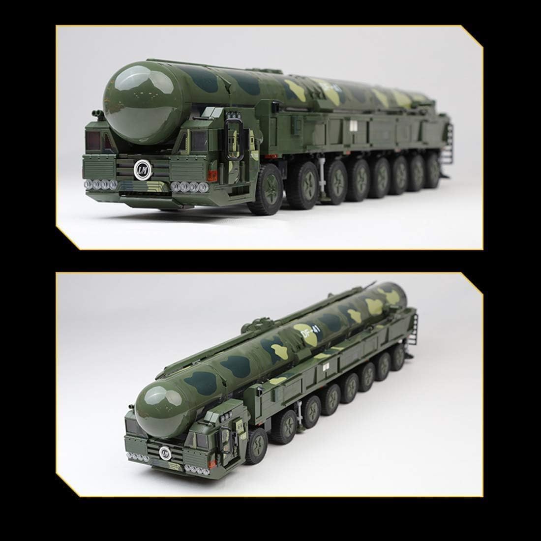KeKeDuo Technik Panzer Bausteine, 1868 Klemmbausteine Militär DF-41 Ballistische Rakete Modellbausatz Konstruktionsspielzeug Kompatibel mit Andere Marken
