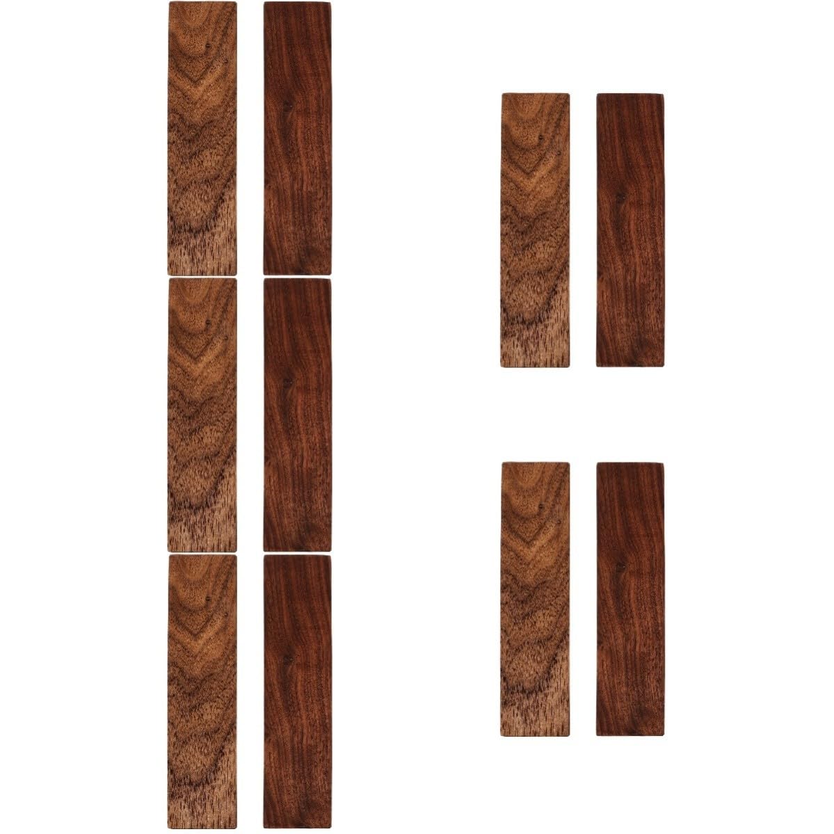 IMIKEYA 10 Piezas Bloques de Madera de Nogal Negro para Tallar,