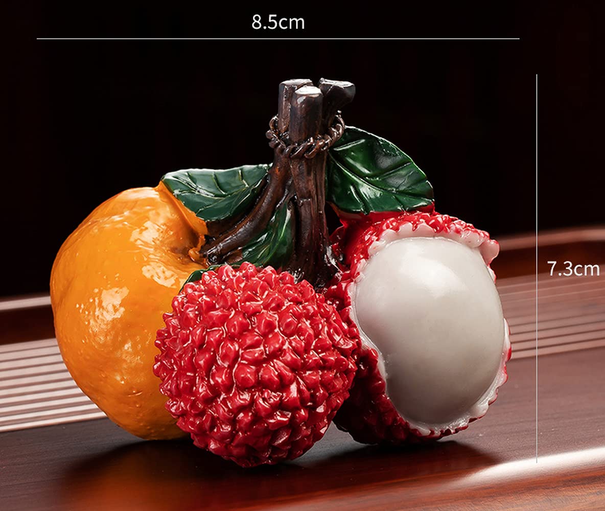 8.5cm Color Changing Lychee Tea Pet Decoration Tea Ceremony Tea Set Accessories Tea Play