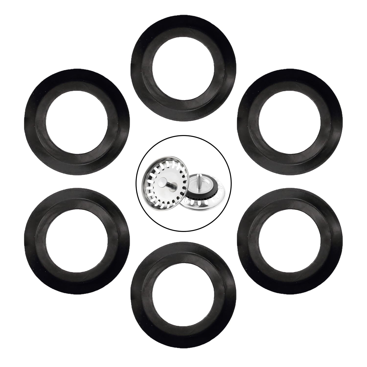 Juntas de goma para fregadero cocina 54 mm 32 mm recambio filtros cesta desagüe