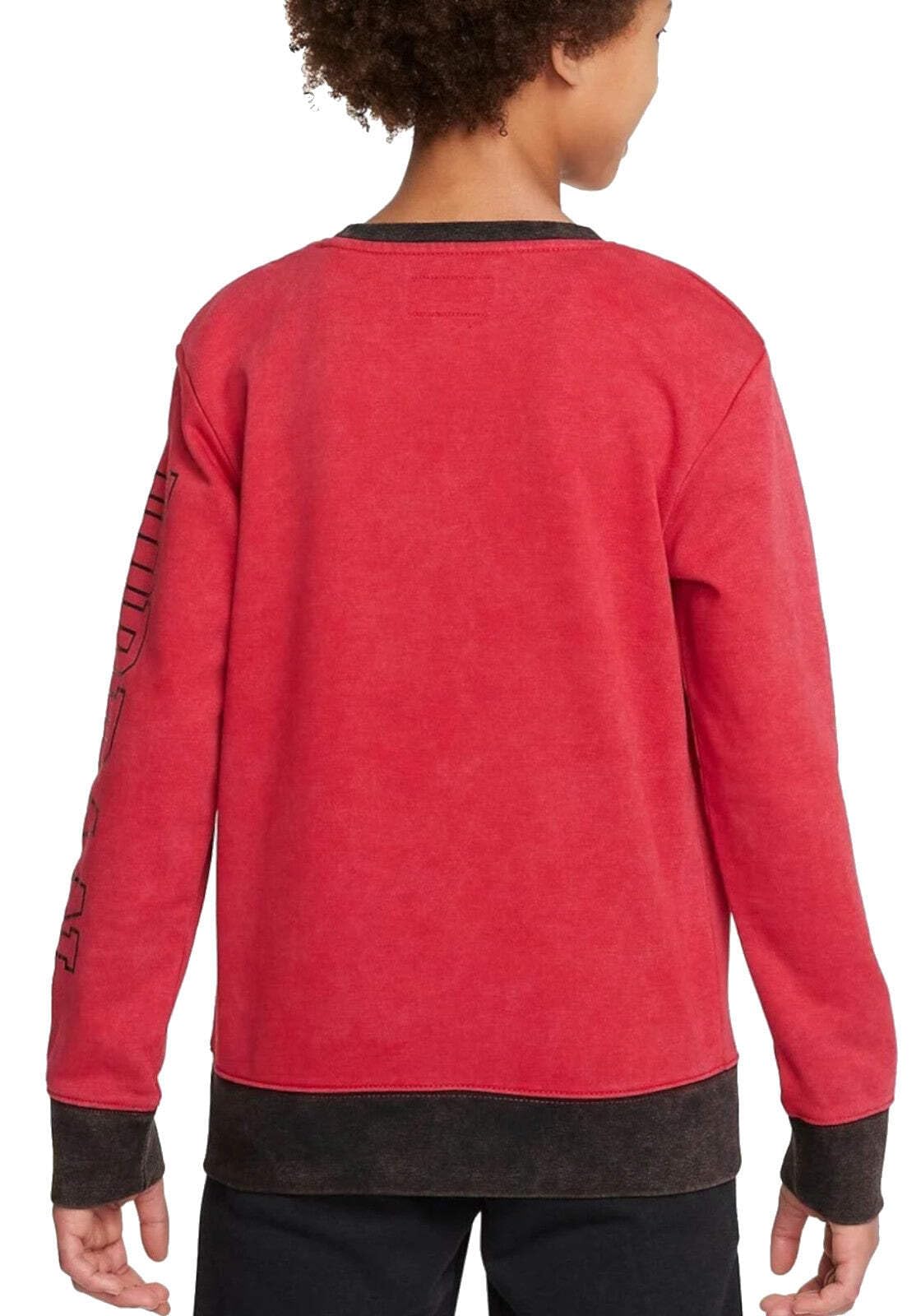 Nike Felpa Girocollo Rosso 95B210 ROSSO 13-14 anni