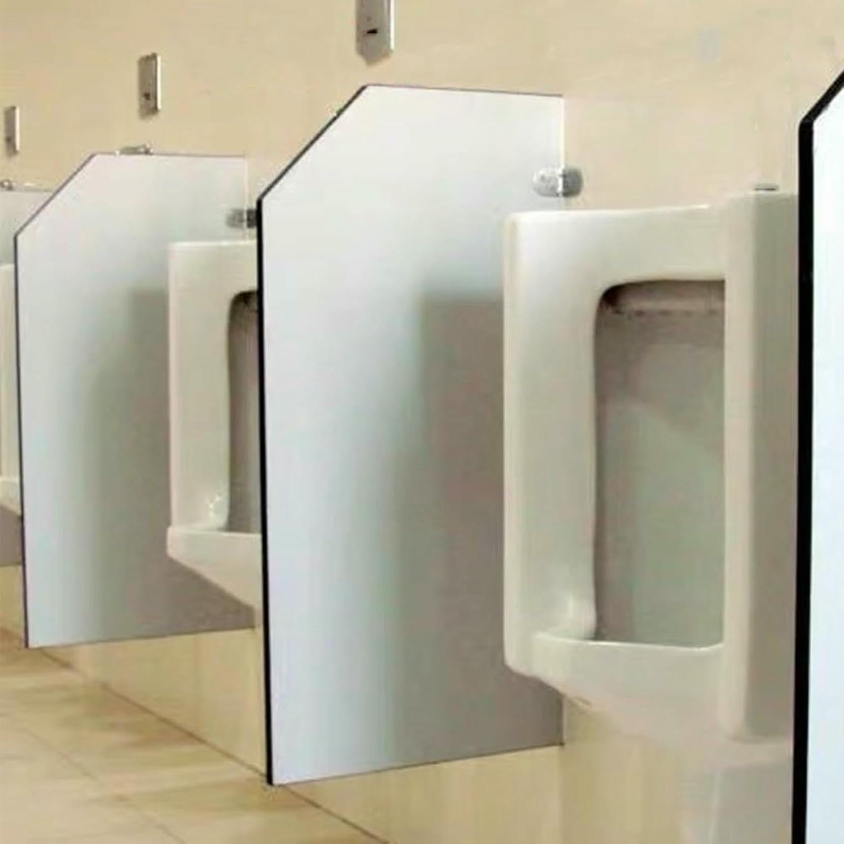 SXDMOUBK Urinal Partition, Wall Mounted Privacy Screen For Men'S Toilets, Ideal For Public Spaces And Hotels,A90x40cmx4pcs