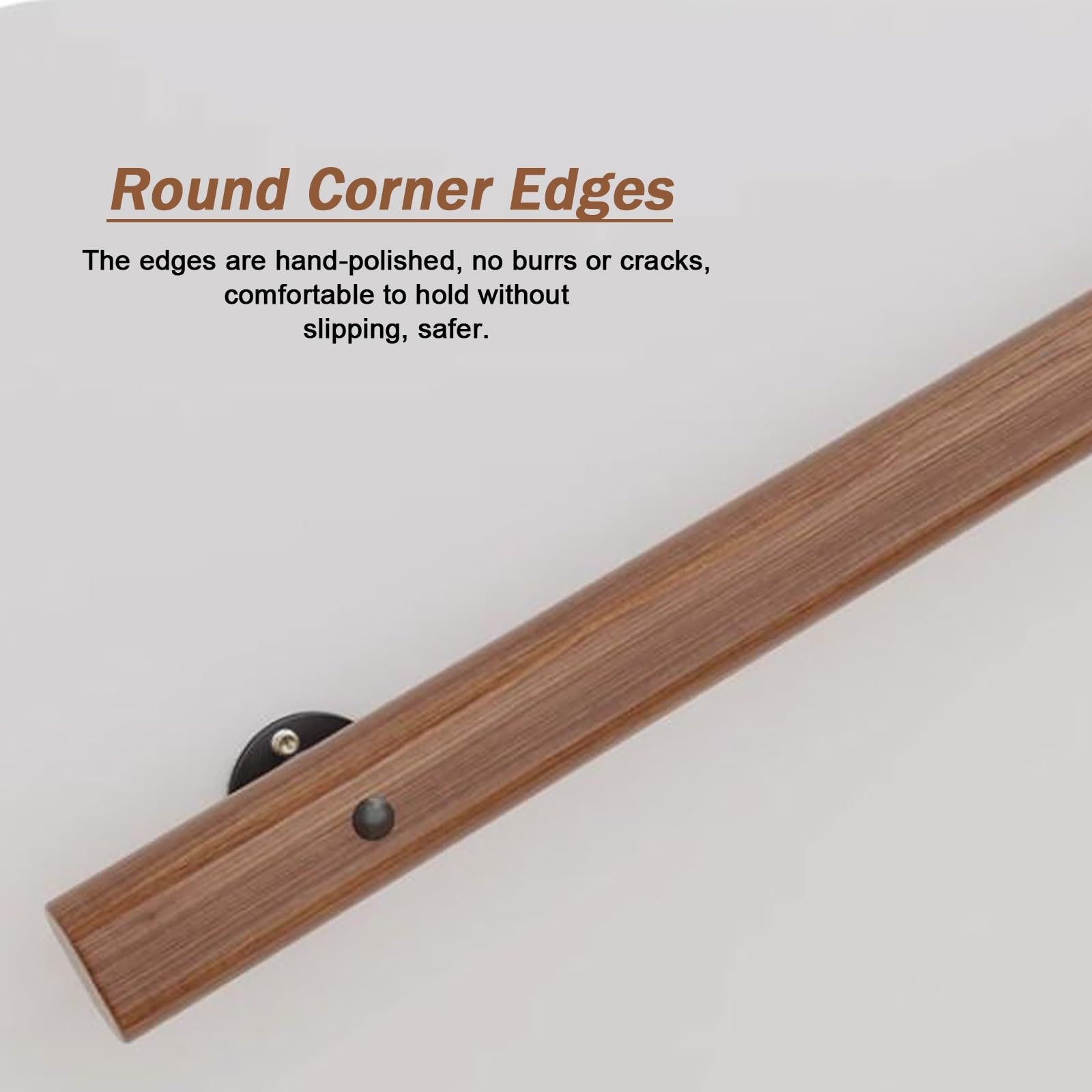 DJYSXA 1ft-20ft Stainless Steel Stair Handrail, Yellow Wall Mount Banister Hand Railing, Handicap Safety Grab Bar, For Outdoor Indoor Stairs Loft Porch Hand Rail (Size : 1Feet