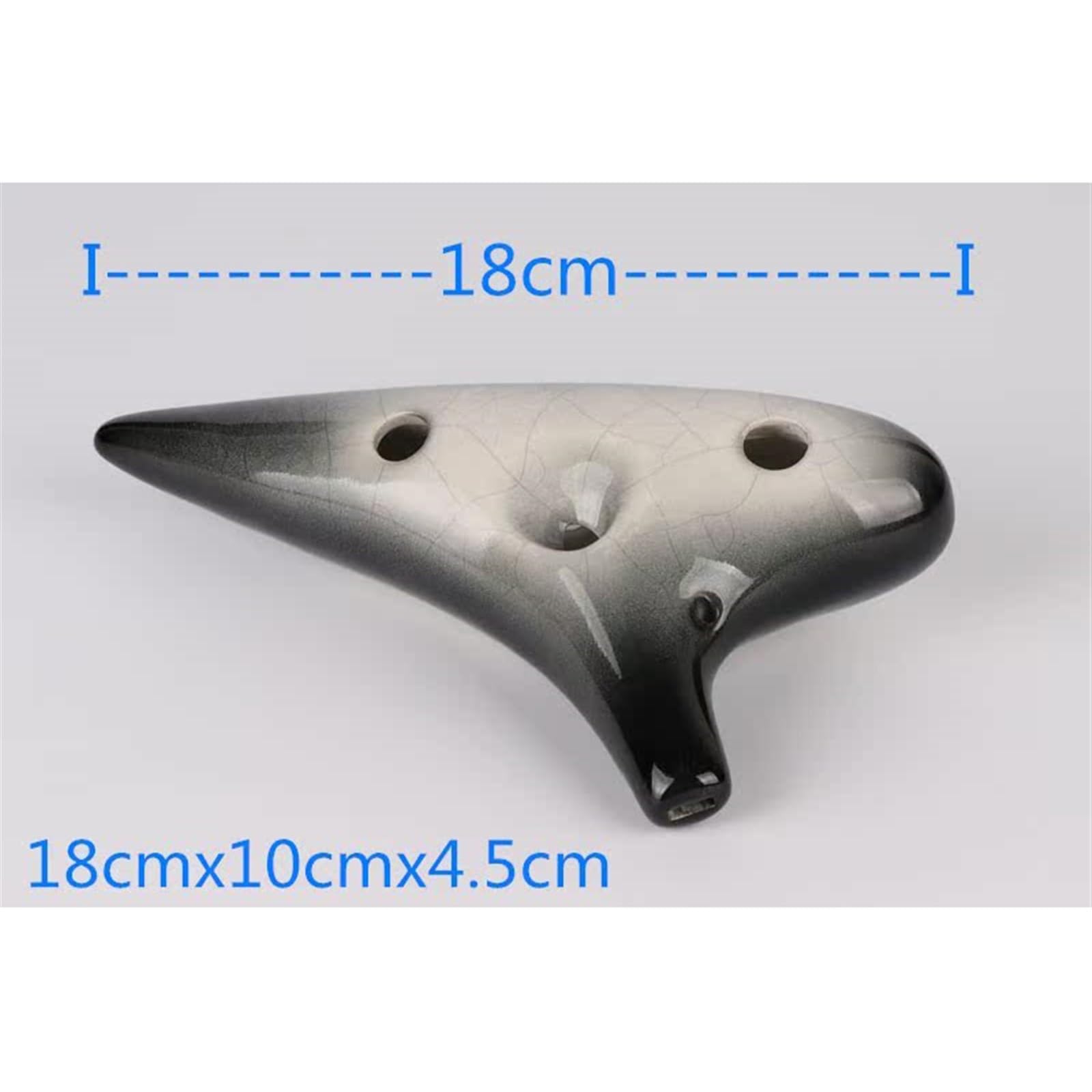 Ocarina principianti Ocarina A 12 Fori Tono Medio C AC Bellissimo Tono In Ceramica Modello Per Principianti(Purple)