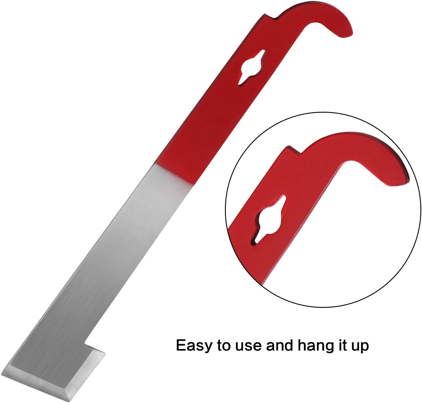 Sunshane 2 Pack Stainless Steel Bee Hive Tool J Hook Bee Frame Lifter and Scraper Beekeeping Equipment for Beekeepers, 10.5 Inch