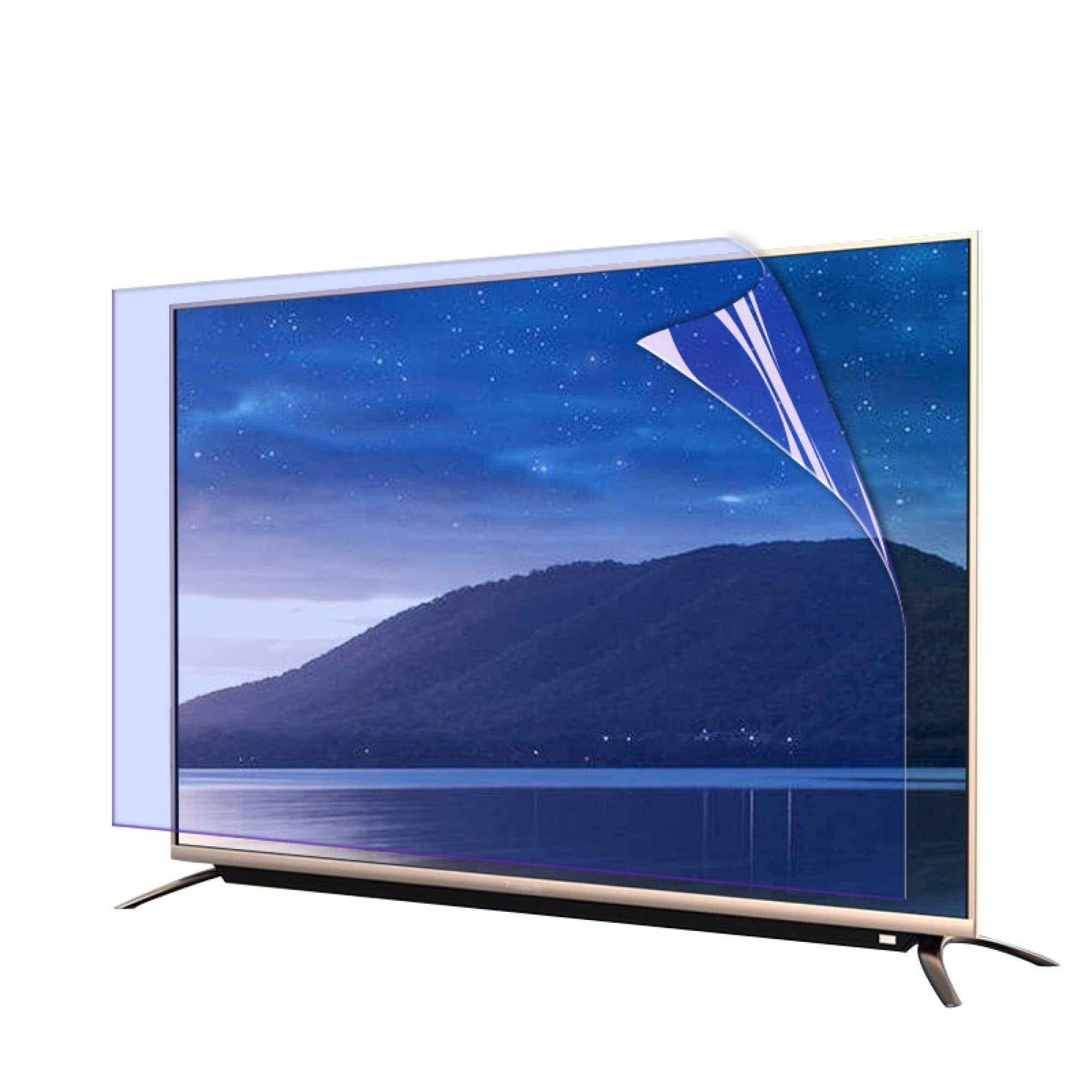 Proteggi Schermo Opaco antiriflesso, Filtro Anti Luce Blu/Anti-Impronte, per Monitor TV da 32-75 Pollici, Proteggi i Tuoi Occhi/Trasparente (Clear 75 Inches 1645x930mm)