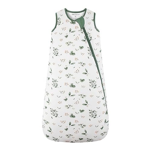 Miniatura 7 de Mosebears Manta de bambú unisex con cremallera de 2 vías, saco de dormir de invierno para bebé de 2.5 TOG (bosque, 18-36 meses)