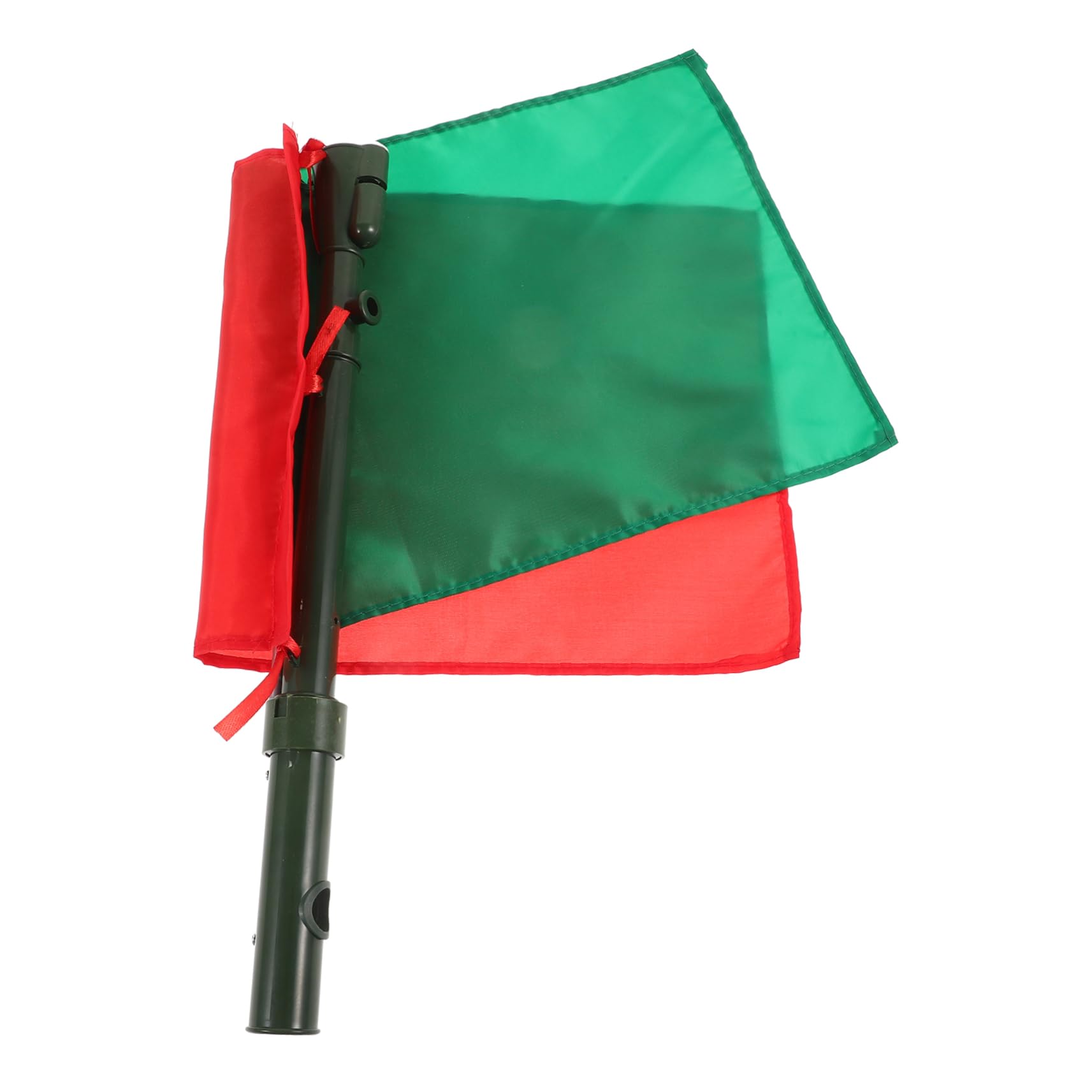 BRIGHTFUFU Multi-use Signal Flag Handheld Flag for Match Safety Red Green Easy to Carry