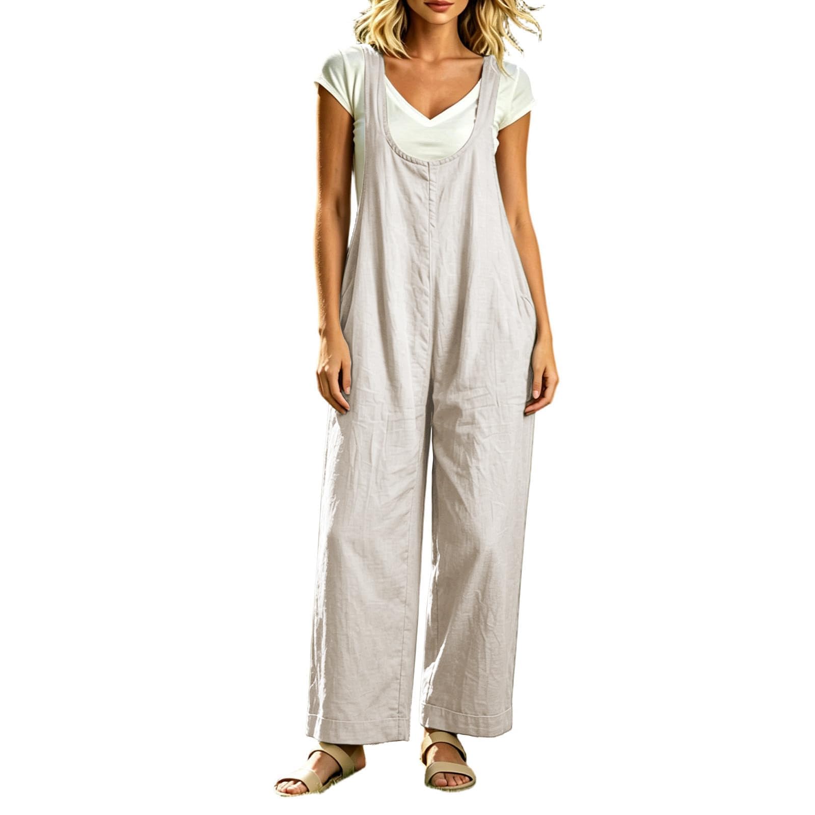 Salopette Donna Coordinati Jumpsuit Elegante Tailleur Completo Casual | Vita Alta, Con Tasca, Tuta Intera Donna Estiva, Tempo Libero, Scollo a V, Lunga, Maniche Lunghe, Autunno
