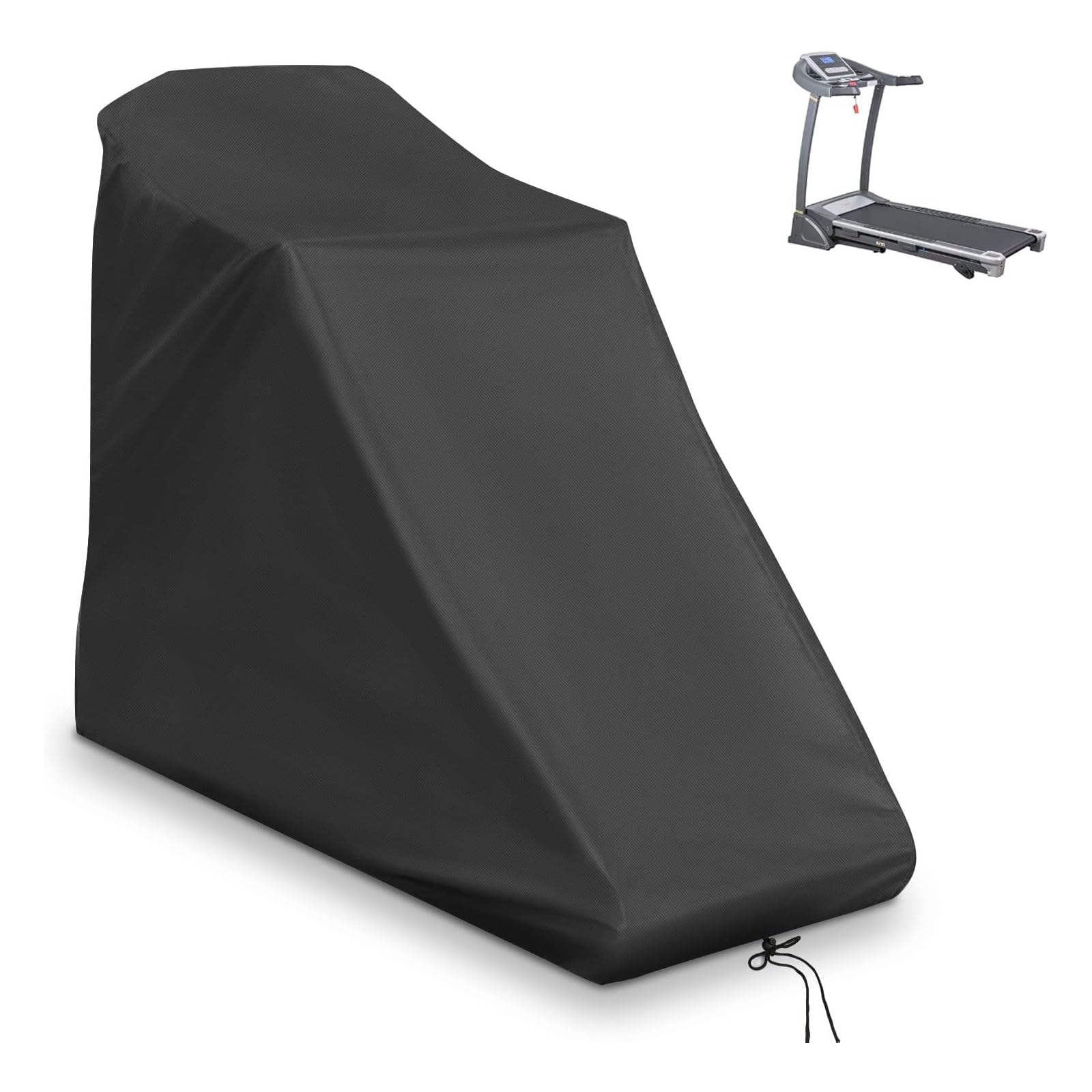 Treadmill Cover, Waterproof Outdoor Treadmill Covers with Drawstring, Upgrade Dust Proof Heavy Duty Non-Folding Running Machine Treadmill Covers for Indoor Outdoor