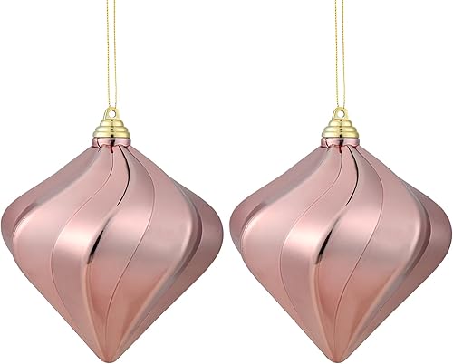 2 adornos de bolas de Navidad grandes de 6.7 pulgadas, adornos de diamantes inastillables, decoración de árbol de Navidad, adornos grandes de