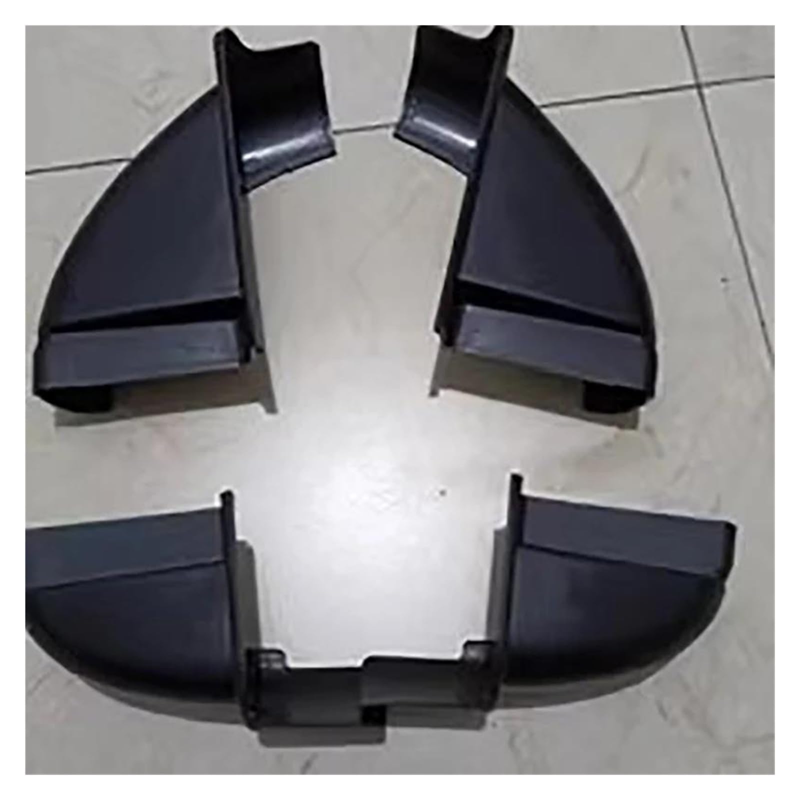 Divisor Tapa Estribo Lateral Coche para Nissan para Navara D23 NP300 2015 2016 2017 2018 Accesorios Modificación Tapón Superior Estribo Faldón Lateral(4PCS Set-Silver)