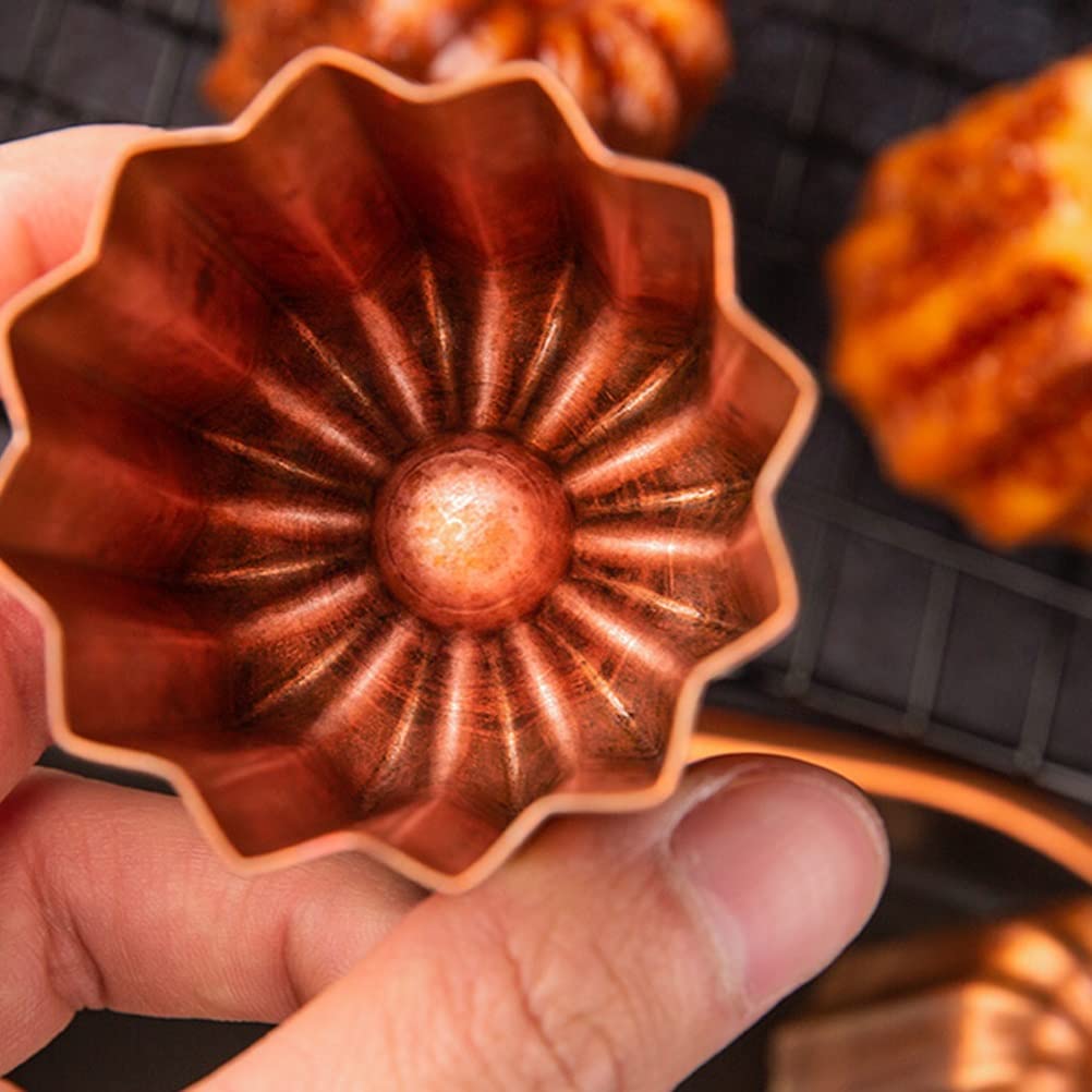 CANELE MOLDOS Postre de francés Molde Hecho A Mano Canele Molde De Cobre Nón