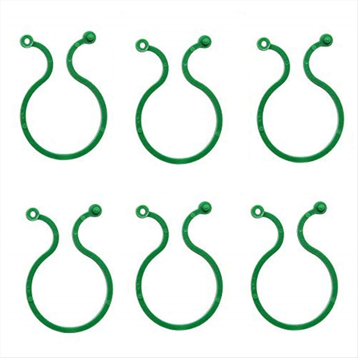 Bpqiang Green 50Pcs Plant Twist Clip Ties Garden Support Clips Vegetables Tomato Vine Flower Locks For Plants 4Cm