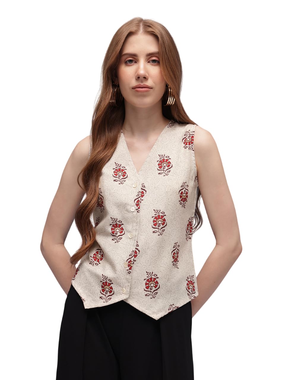 Poly Rayon Vest Coat