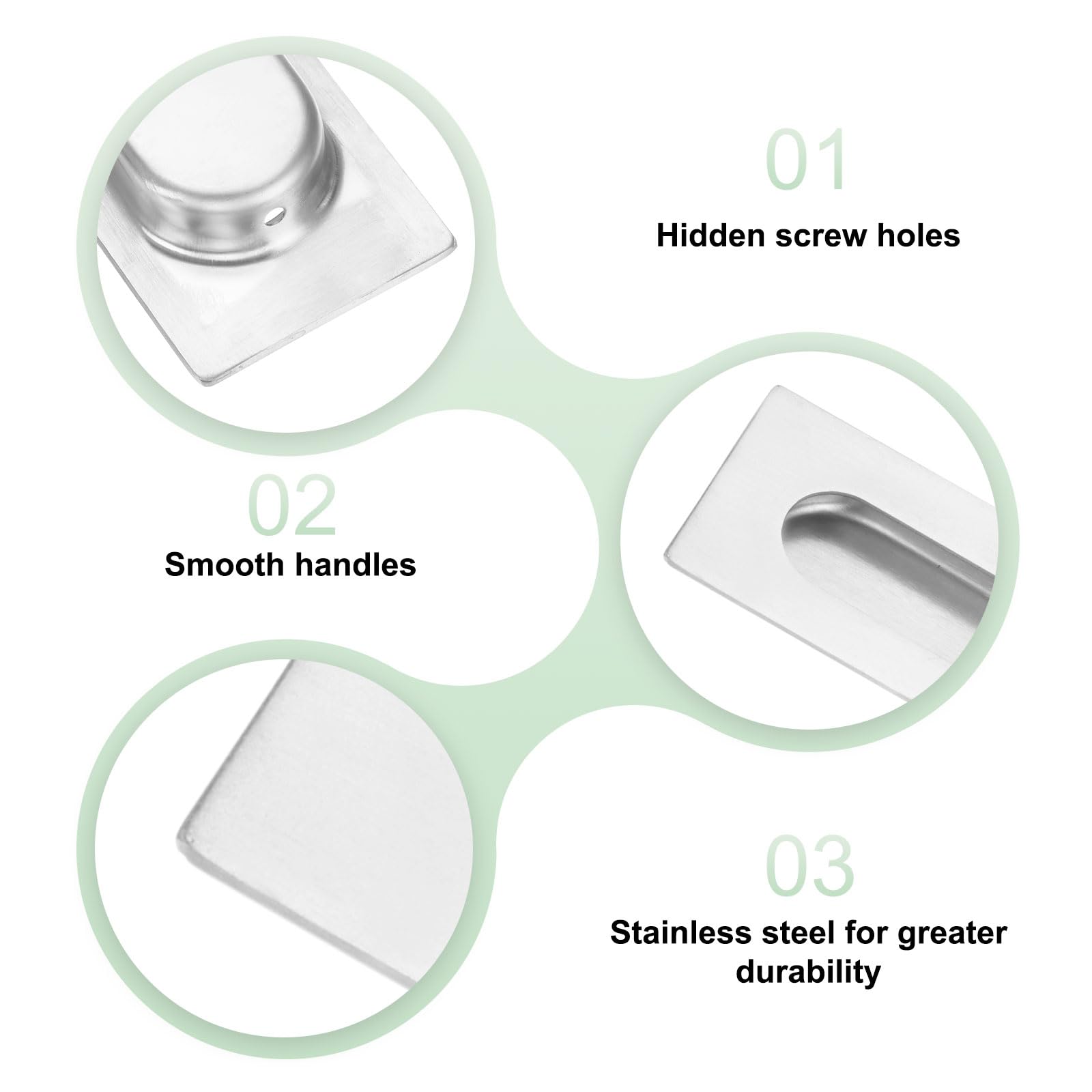M METERXITY 4-Pack Recessed Finger Pulls - Image 2