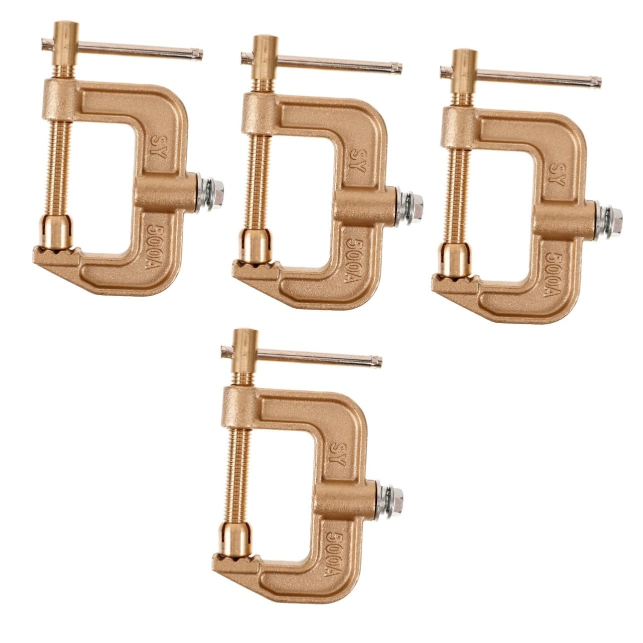 Operitacx 4 Pezzi Welding Ground Bramp MORSETTO regolabile pinze a pinza saldatrice clip di massa per saldatura morsetti per saldatore pinze di saldatura FORNICA DI WELD rame