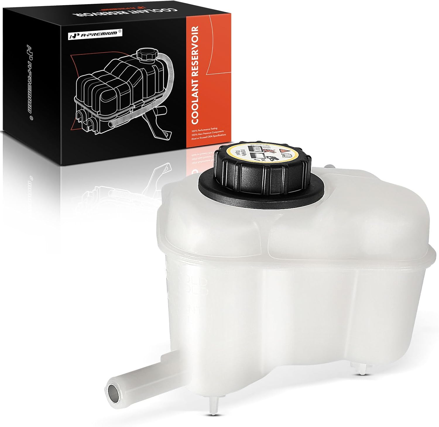 A-Premium Engine Coolant Overflow Recovery Reservoir Tank [with Cap & Sensor] Compatible with Saturn SC 1992, SC1/SC2 1993-2002, SL/SL1/SL2 1992-2002, SW1 1993-1999, SW2 1993-2001, 1.9L - Front