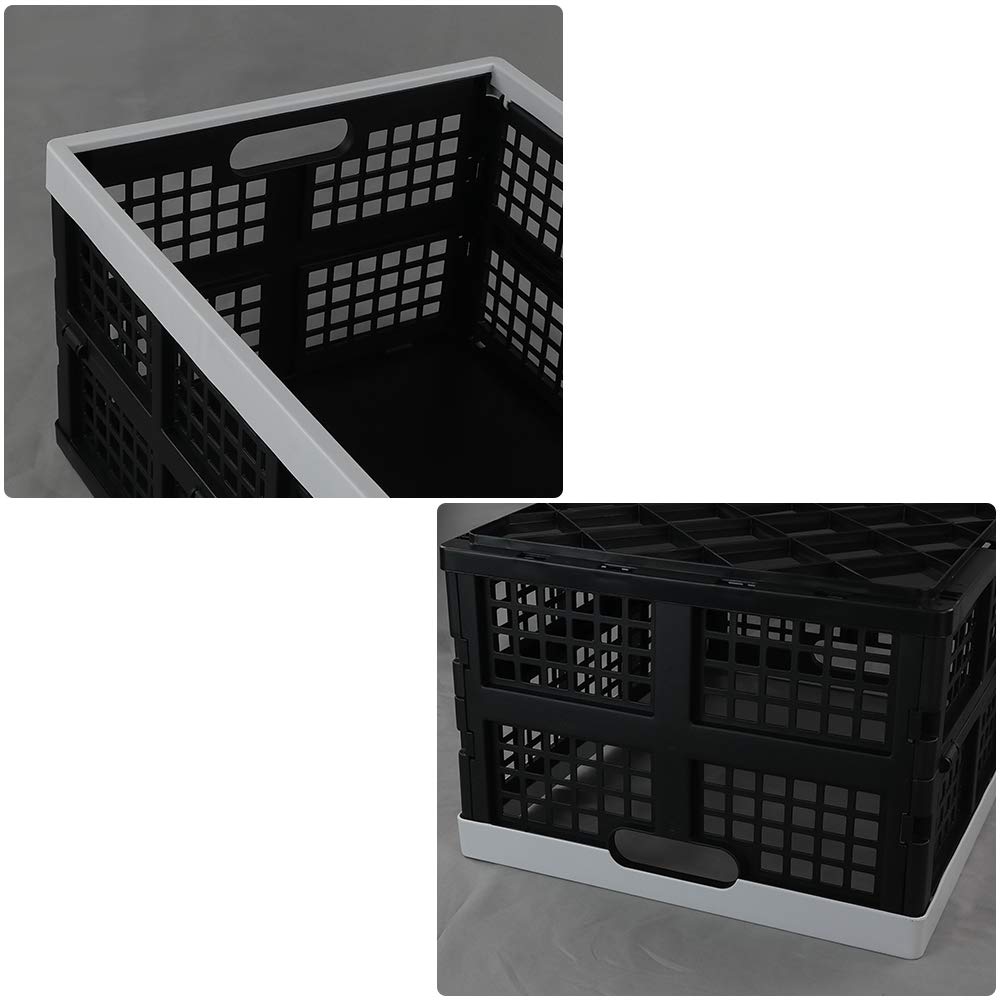 3-Pack Faltkiste aus Kunststoff, Klappbox Faltbar, Faltkiste
