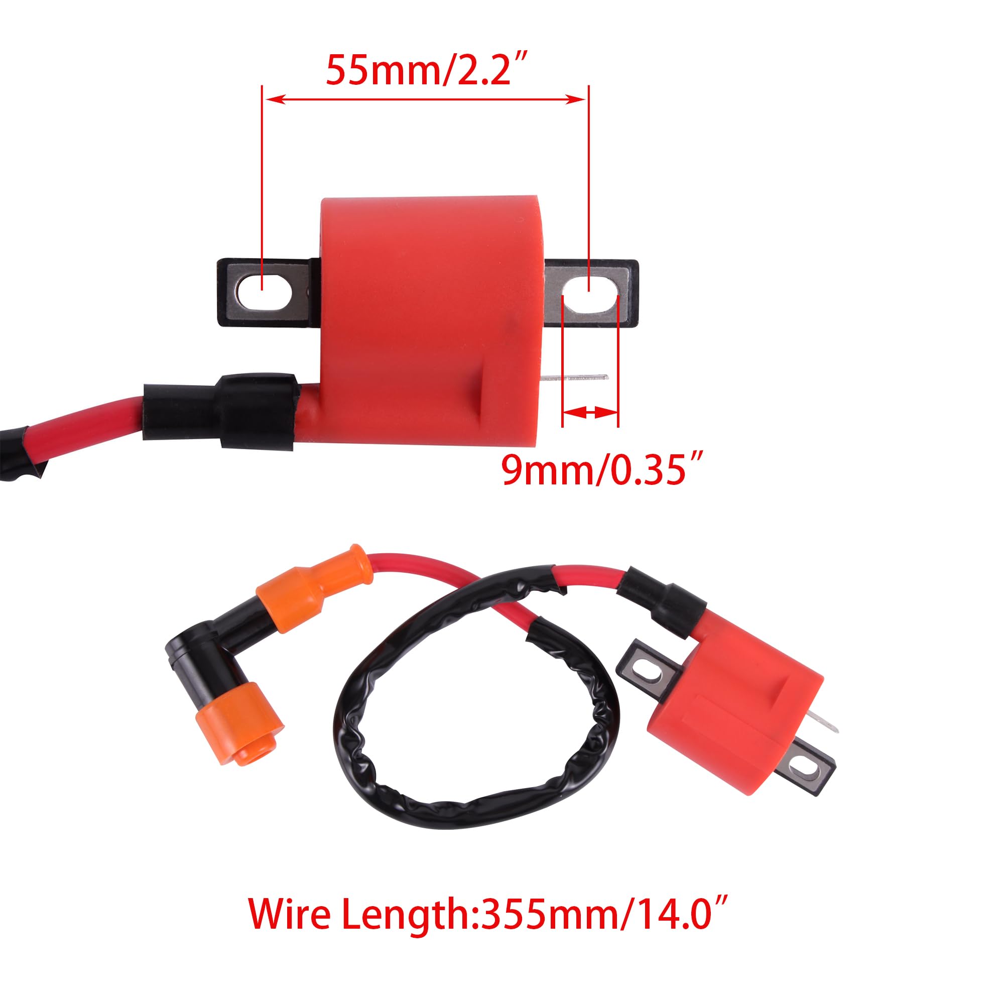 RACING IGNITION COIL 5 PIN AC CDI SPARK PLUG ATV DIRT BIKE CG 125cc - View #9