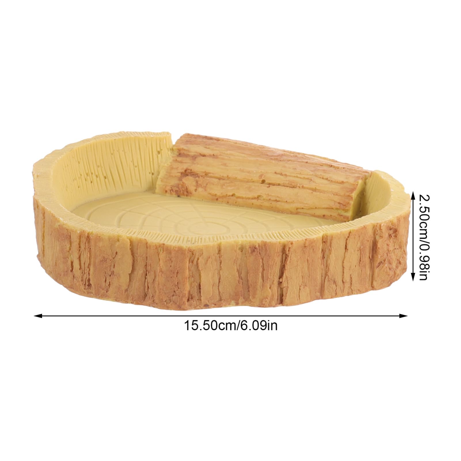 BCOATH Reptile Feeding Bowl for Terrarium Resin Food and Water Dish for Lizards Tortoises and Geckos Compact Durable Easy to Clean for Reptile Care